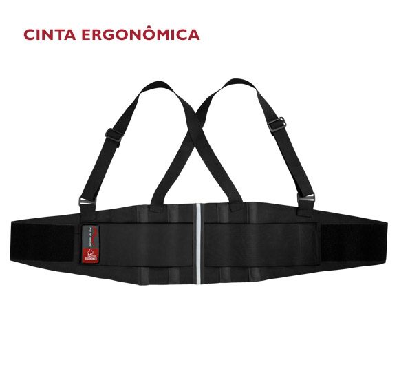 Cinta Ergonômica Abdominal Lombar com Refletivo SteelFlex - Image 2