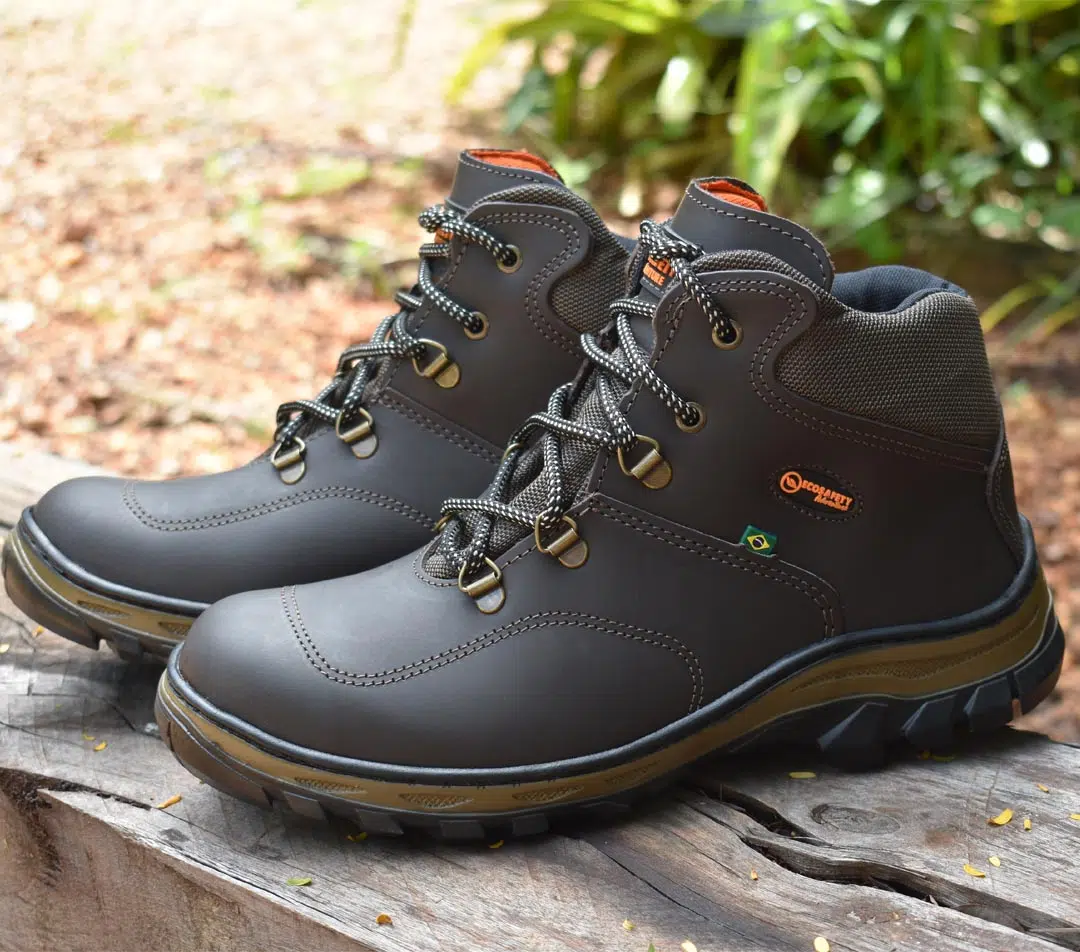 Coturno de Segurança Adventure Couro Látego Café PS 410 - Ecosafety - Imagem 4