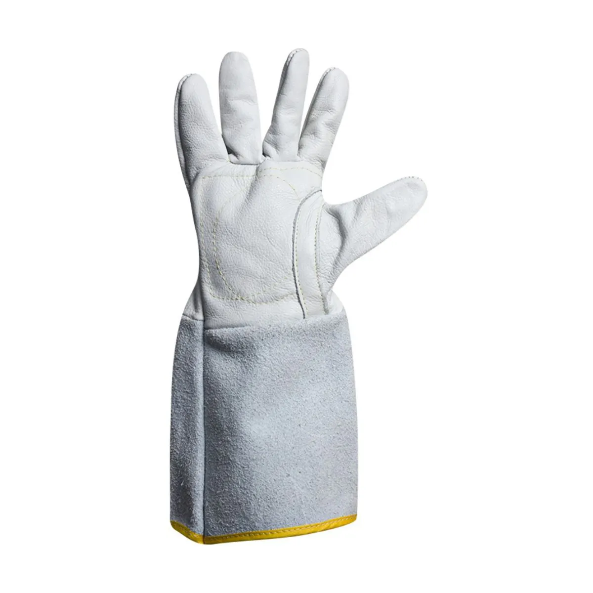 LUVA DE VAQUETA CONSTRU-TEK C/ REF. P.15 CM  EM  RASPA - TEK