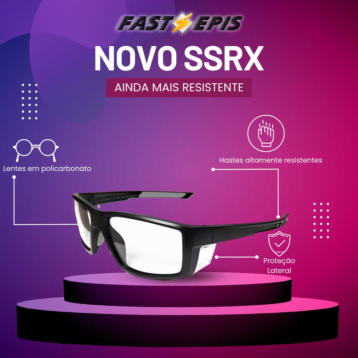 Óculos de Proteção para Lentes Graduadas SSRX - Super Safety - Image 2