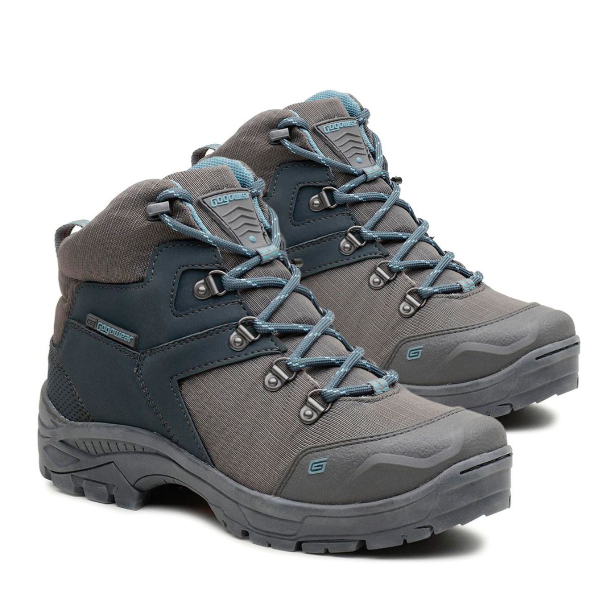 Coturno de Segurança Microfibra Tática Militar Ref Mamute Cinza - GOGOWEAR