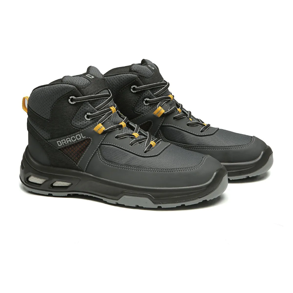 Bota de Amarrar Detroit Ultra com Biqueira de PVC Tipo Tênis Coturno Bracol