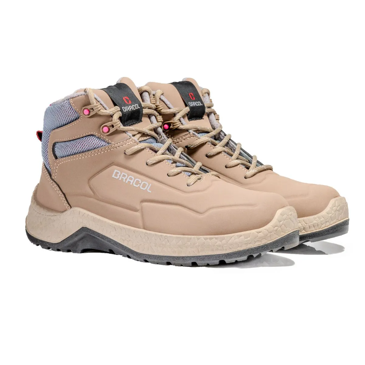 Bota de Amarrar Esmeralda Tipo Tênis Coturno Feminino com Biqueira de PVC Linha Ella Bracol - Imagem 2