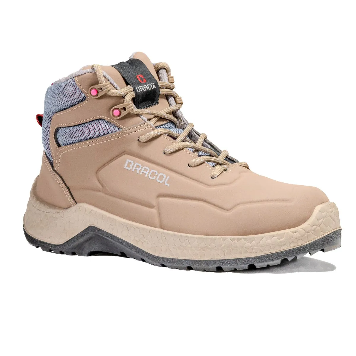 Bota de Amarrar Esmeralda Tipo Tênis Coturno Feminino com Biqueira de PVC Linha Ella Bracol