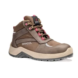 Bota de Amarrar Jade Tipo Tênis Coturno Feminino com Biqueira de PVC Linha Ella Bracol