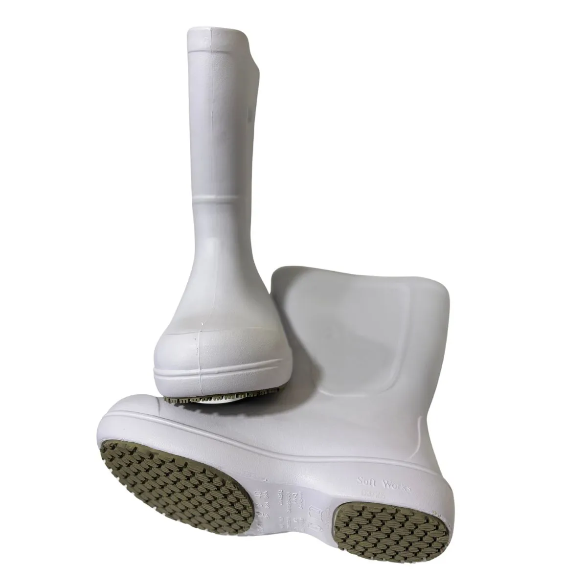 Bota de EVA Cano Medio Branca (BB87) Soft Works - Imagem 2