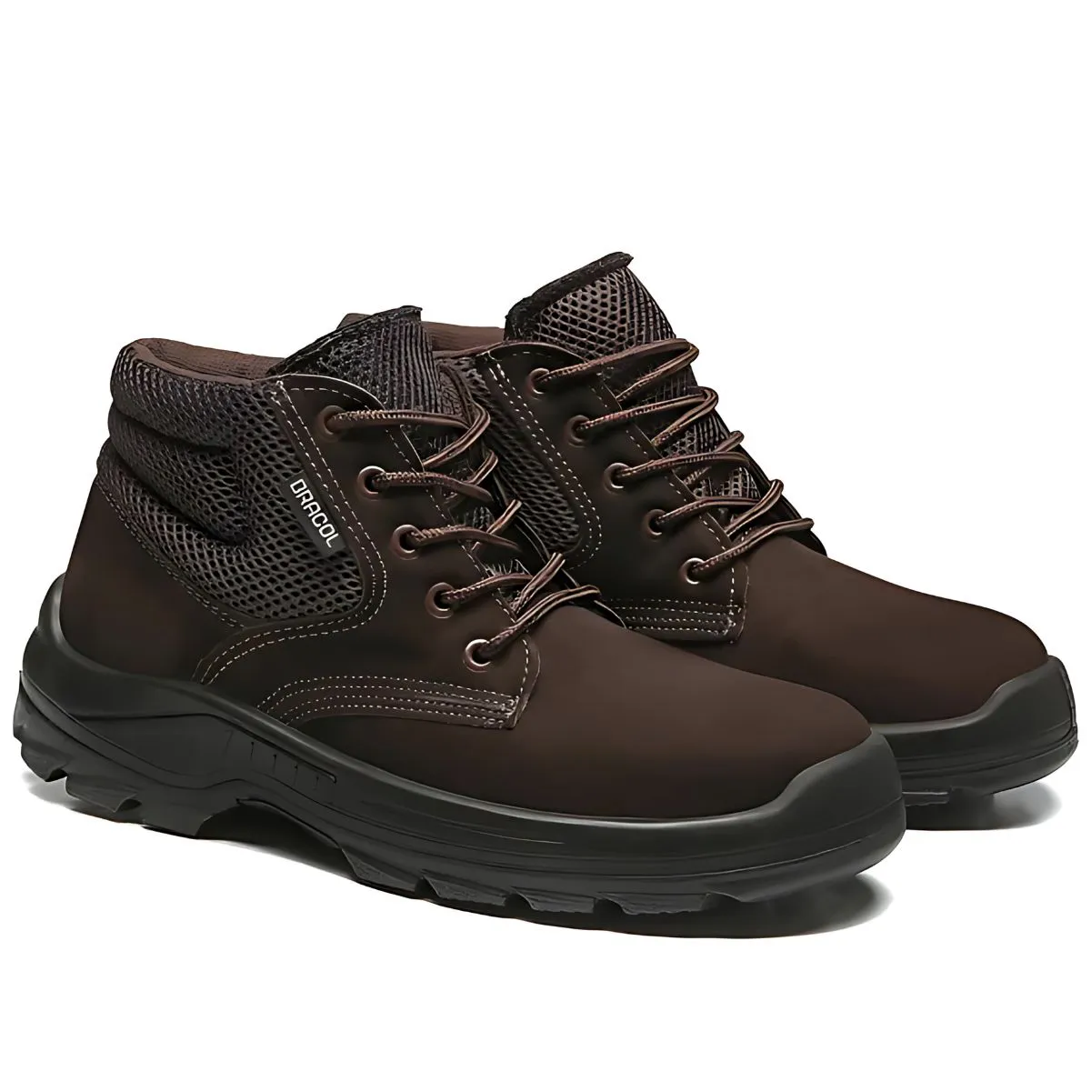 Bota Coturno de Segurança para Eletricista Marrom Café NR10 com Bico de Composite DUBAI BAE Bracol CA 50290 - Imagem 3