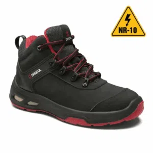 Bota De Segurança para Eletricista NR10 com Bico de Composite Detroit Pro BTIM Bracol CA 48635