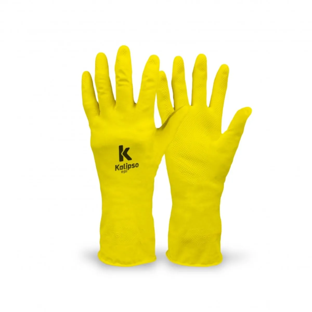 Luva de Latex Kal Amarela Kalipso CA 13959 - Imagem 2