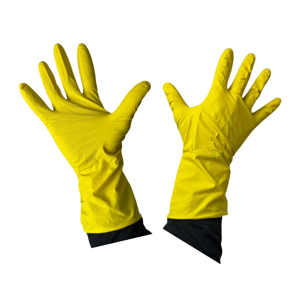 Luva de Látex Multiuso Amarela - Medix - CA 46977 - Imagem 2