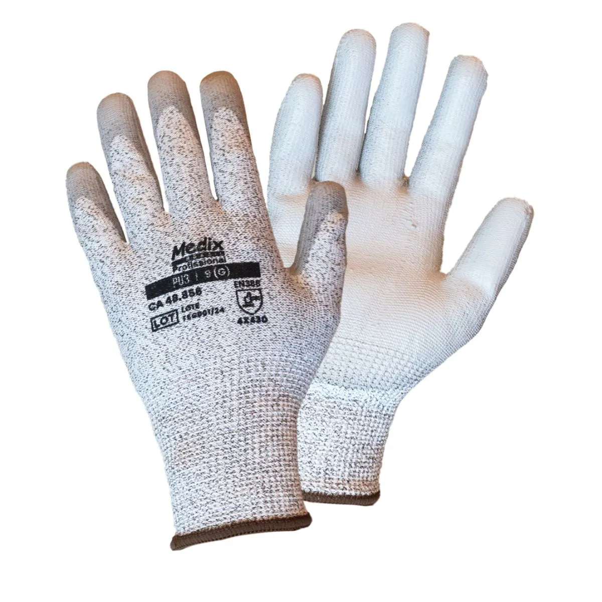 Luva de Proteção Anticorte com PU PU3 - Medix - CA 48856 - Imagem 2