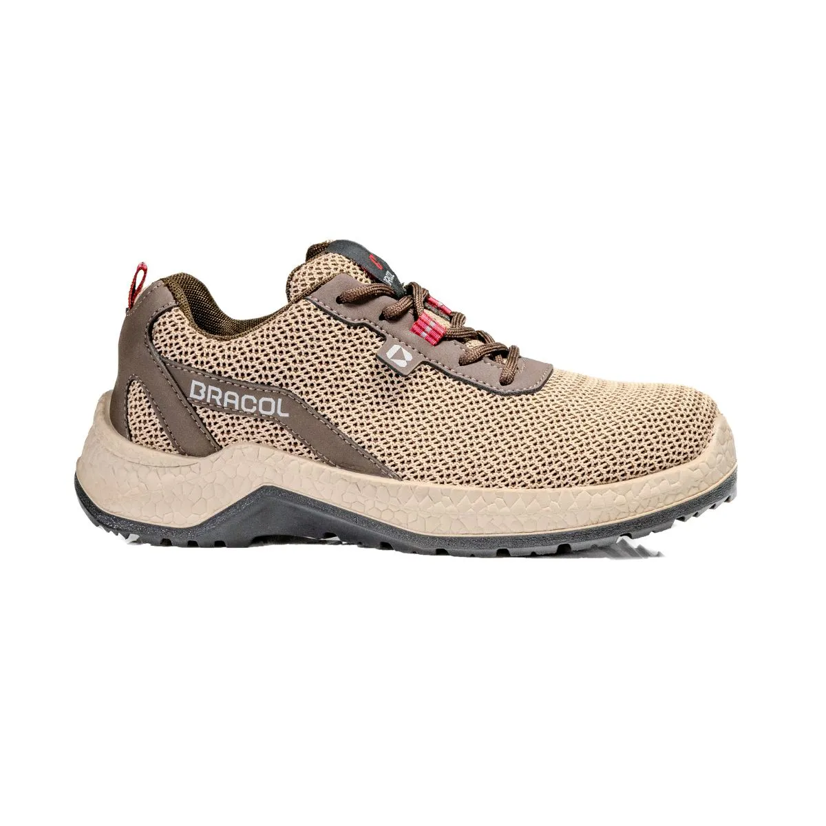 Tênis Ocupacional de Amarrar Topázio Areia Feminino com Biqueira de PVC Linha Ella Bracol - Imagem 3