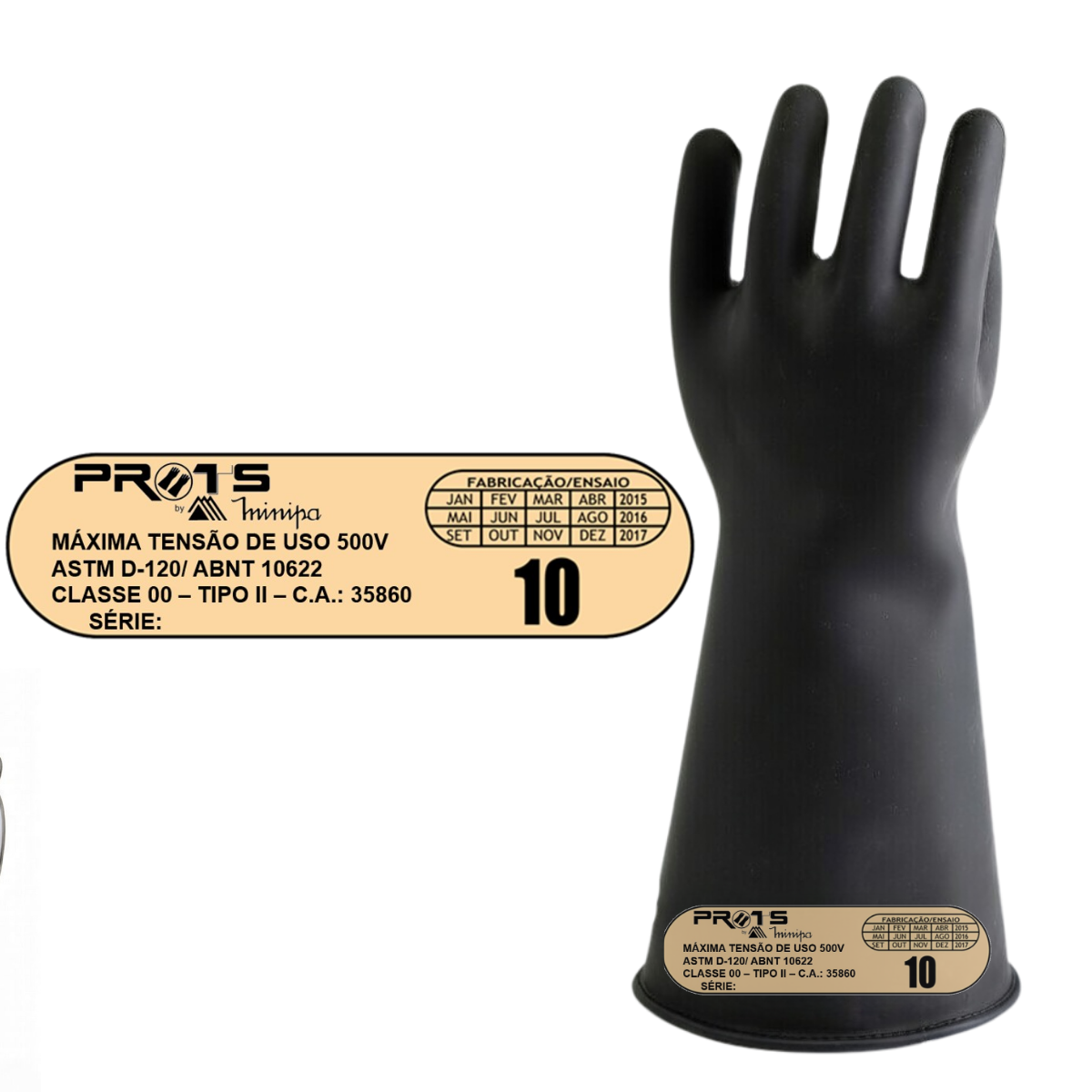 Luva Isolante 2,5KV Classe 00
