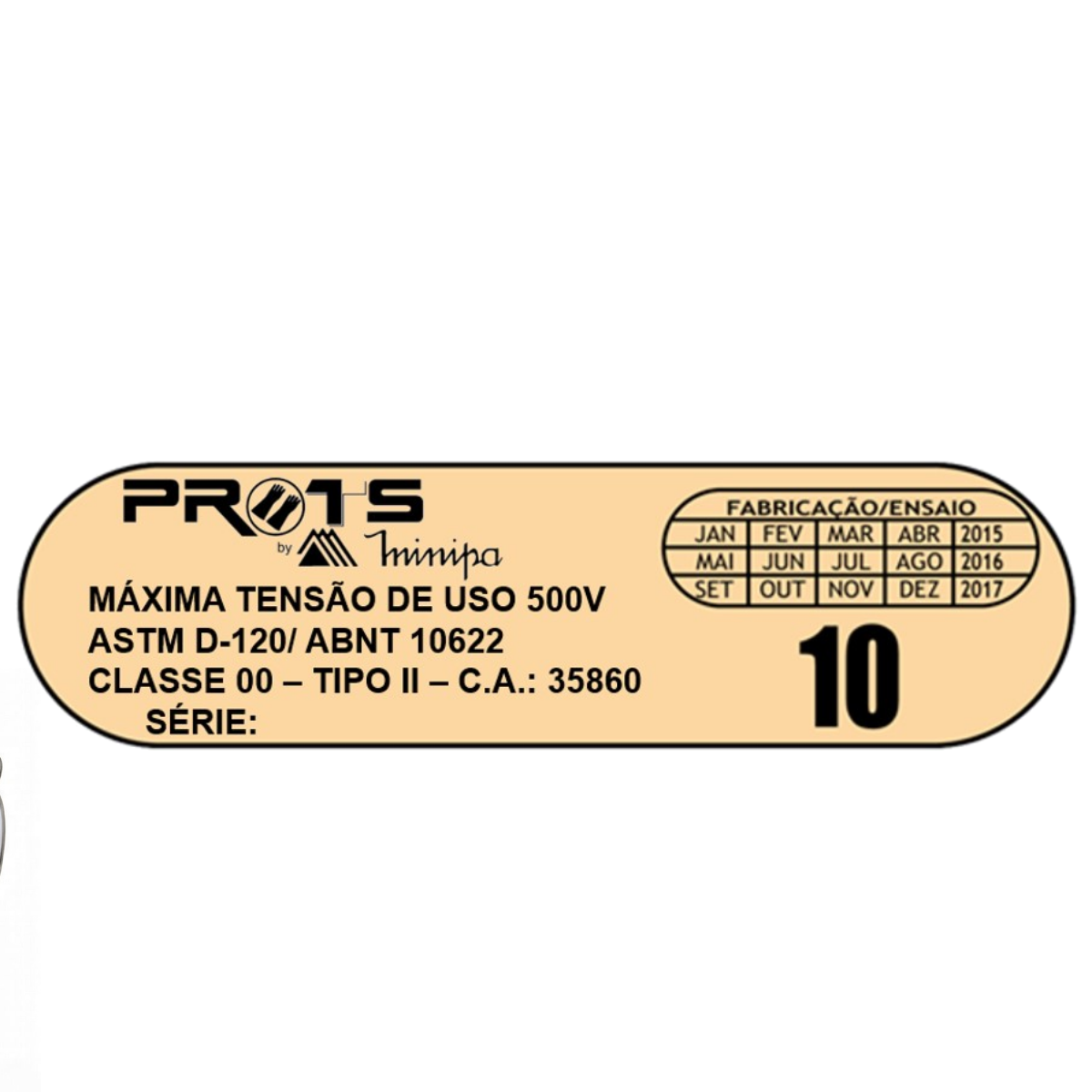 Luva Isolante 2,5KV Classe 00 - Imagem 2